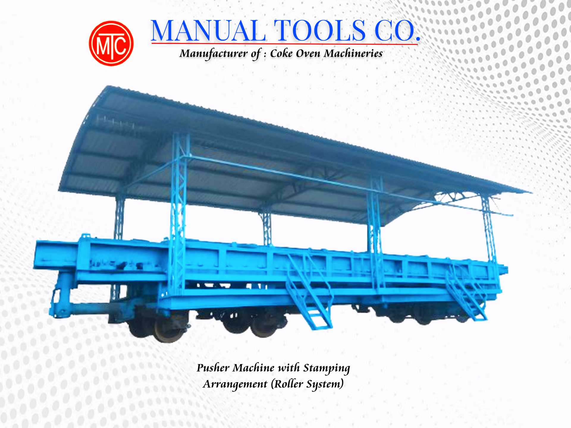 Pusher Machine With Stamping Arrangement